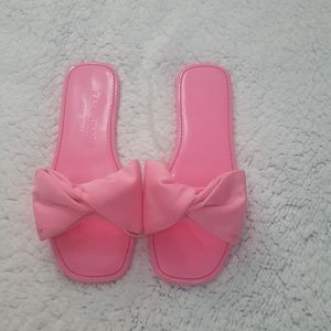 Kate spade bikini pink bow sandals